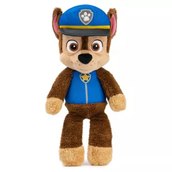 PAW Patrol GUND oficiálny Chase Take Along Buddy plyšová hračka, prémiová plyšová hračka pre deti od 1 roka, modrá/hnedá, 33 cm