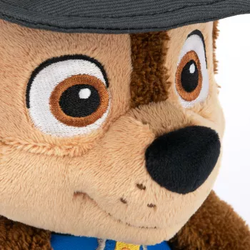 PAW Patrol GUND oficiálny Chase Take Along Buddy plyšová hračka, prémiová plyšová hračka pre deti od 1 roka, modrá/hnedá, 33 cm