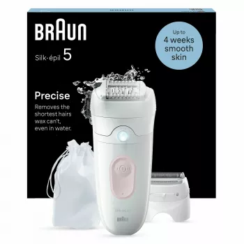 Epilátor Braun Silk-épil 5 5-030 28 pinzet ružová biela