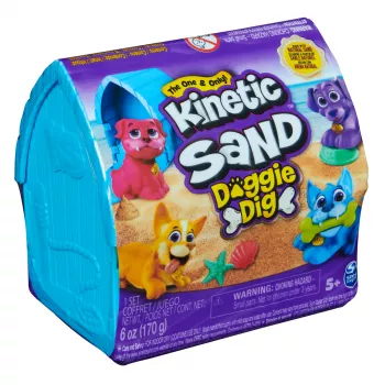 Detská sada Kinetic Sand Spinmaster Kinetic Sand Doggie Dig s formou, viacfarebná, od 5 rokov