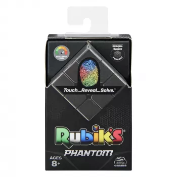 Rubik’s Phantom, 3x3 kocka pokročilá technológia náročná 3D skladačka cestovná hra na uvoľnenie stresu fidget hračka aktívna kocka, pre dospelých a deti od 8 rokov
