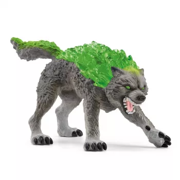 Figúrka Schleich ELDRADOR CREATURES Granitwolf model 70153, vek 7+, zelená/sivá
