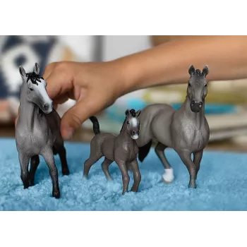 schleich HORSE CLUB Selle Français kobyla, 5 rokov, kone, čierna, sivá, plast
