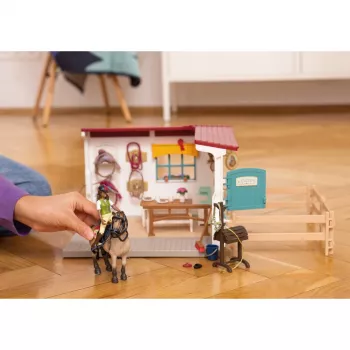 schleich HORSE CLUB rozšírenie sedlárskej komory, konská stajňa, kone, 5 rokov, viacfarebná, plast