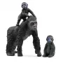 schleich WILD LIFE gorilí rodina, 3 roky, džungľa, divé zvieratá / dobrodružná hračka, čierna, sivá