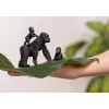 schleich WILD LIFE gorilí rodina, 3 roky, džungľa, divé zvieratá / dobrodružná hračka, čierna, sivá