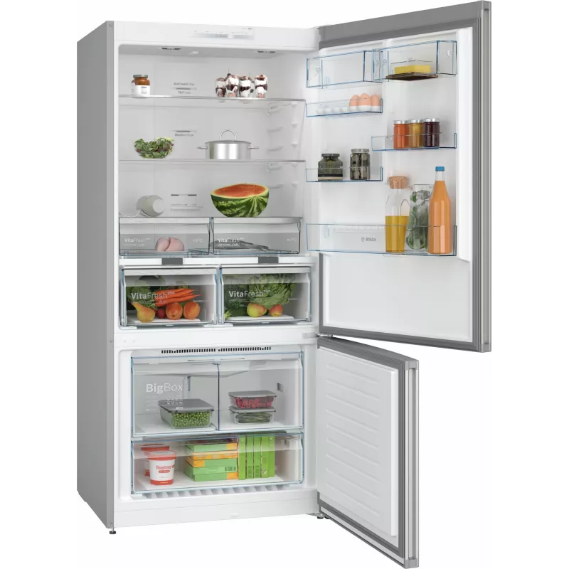 Bosch Serie 4 KGN86VIEA Chladnička s mrazničkou Voľne stojaca 631 L Nerez