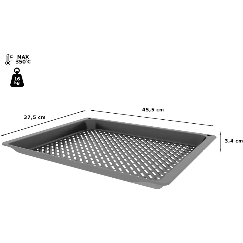 Neff Z1655CA0 Časť rúry/príslušenstvo Grilovacia doska Sivá