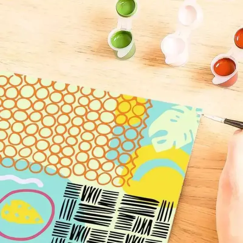 Farebná sada Ravensburger CreArt Funky Shapes – malset pre kreatívne umelecké projekty