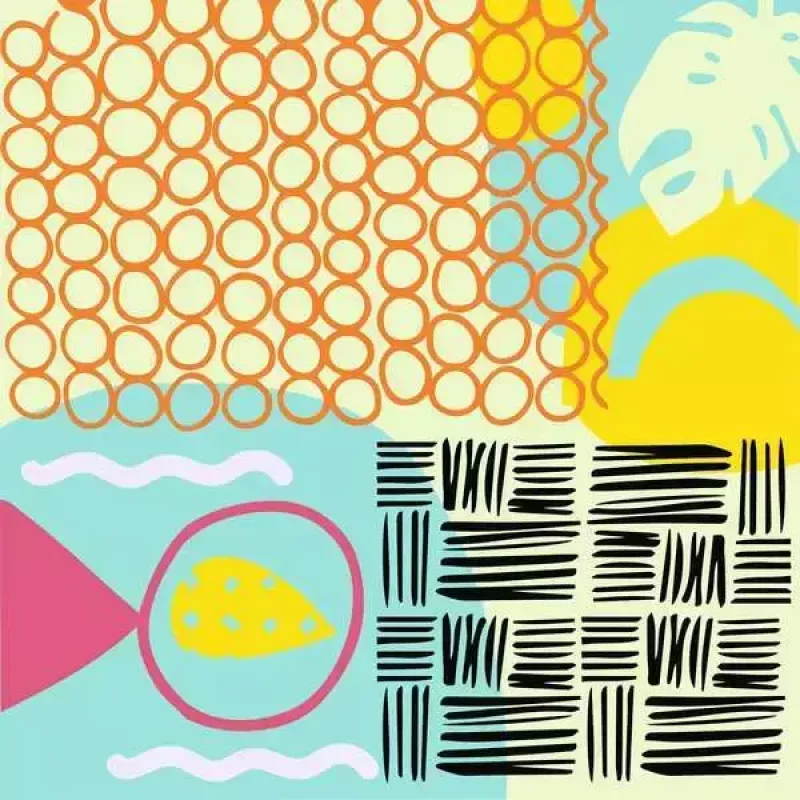 Farebná sada Ravensburger CreArt Funky Shapes – malset pre kreatívne umelecké projekty