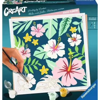 Malset Ravensburger CreArt – Exotické rastliny (model 23729) maľovanie podľa čísel