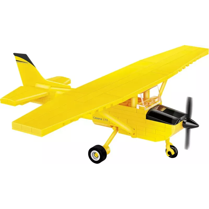 Stavebnica Cobi Cessna 172 Skyhawk žltá model 26621 – stavebnica v mierke