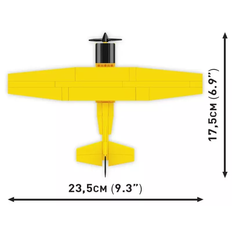 Stavebnica Cobi Cessna 172 Skyhawk žltá model 26621 – stavebnica v mierke