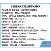 Stavebnica Cobi Cessna 172 Skyhawk biela stavebnica