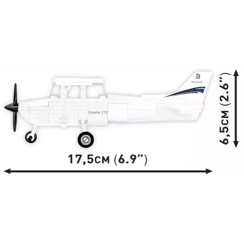 Stavebnica Cobi Cessna 172 Skyhawk biela stavebnica