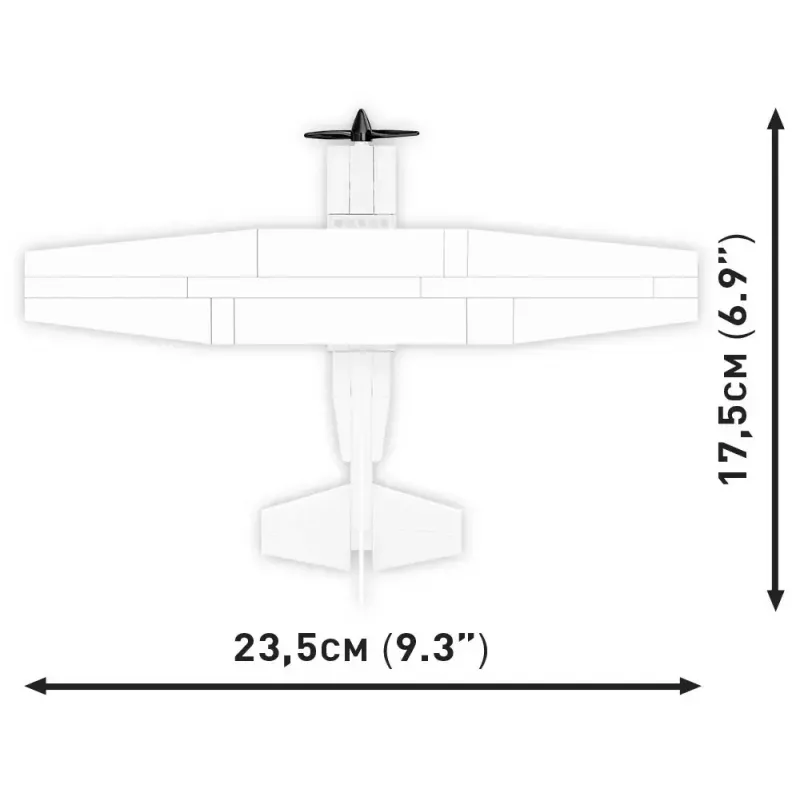 Stavebnica Cobi Cessna 172 Skyhawk biela stavebnica