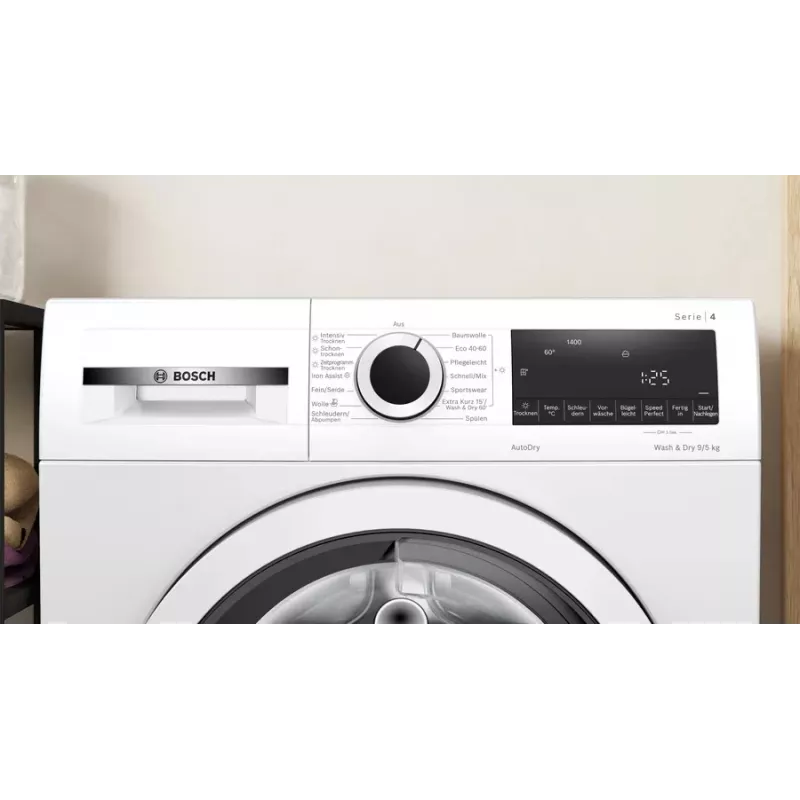 Bosch Serie 4 WNA13441 práčka so sušičkou voľne stojaca predné plnenie biela