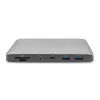 DIGITUS dokovacia stanica USB-C – 2x USB Type-C / 2x USB 3.0 10 Gbit/s / USB 3.0 5 Gbit/s / 2x DP / GbE / Micro-SD / SD / 3,5 mm – 60 W USB Power Delivery