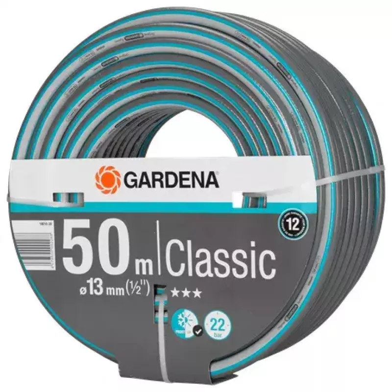 Záhradná hadica Gardena 18010-20 50 m nadzemné PVC sivá tyrkysová