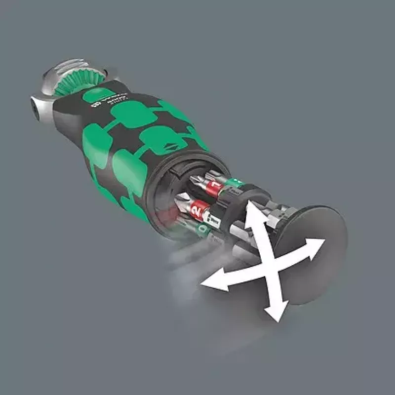 Ráčňový kľúč Wera 05004283001 18 ks čierny zelený