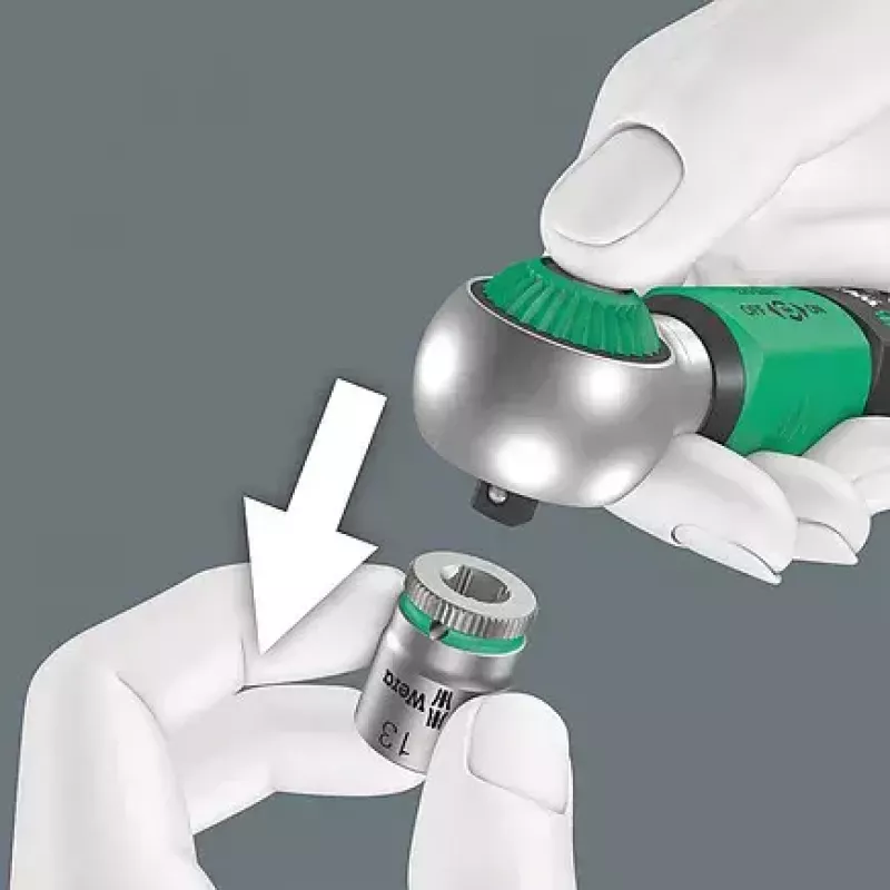Wera 05075800001 Safe-Torque A 1 momentový kľúč, štvorhran 1/4", 2-12 Nm, čierna/zelená