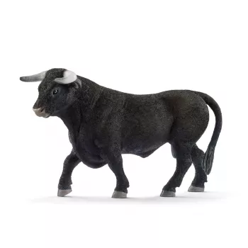 schleich FARM WORLD čierny býk, 3 roky, farma, hospodárske zvieratá / hračky z farmy, viacfarebná, plast, 1 kus