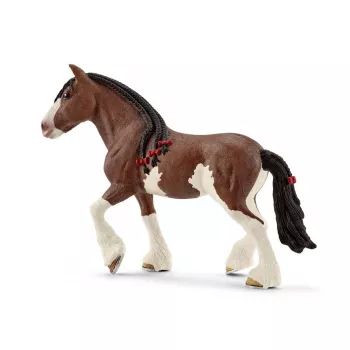 schleich FARM WORLD kobyla Clydesdale, 3 rok(y), hospodárske zvieratá / hračky z farmy, kone, viacfarebná, plast, 1 kus