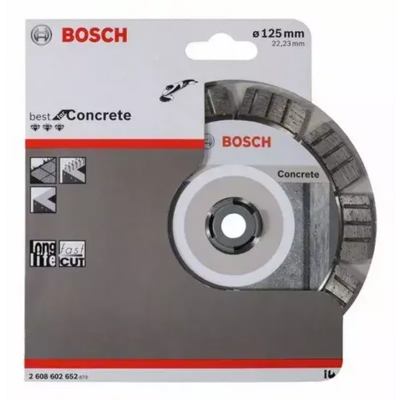 Bosch Best for Concrete diamantový rezný kotúč, 125 x 22,23 mm, 2608602652
