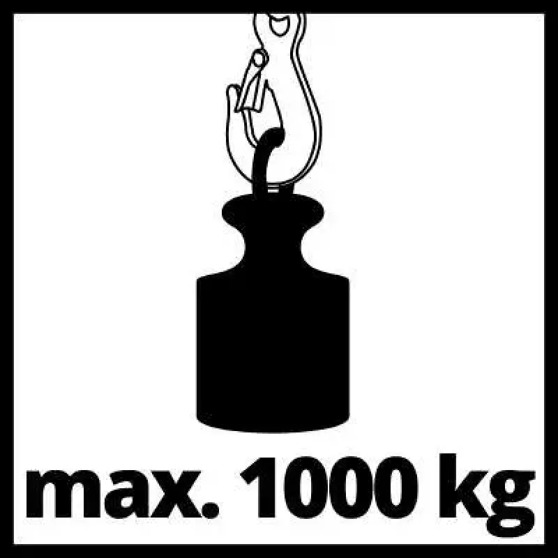 Reťazový kladkostroj Einhell TC-CH 1000 1000 kg 2,5 m červená strieborná