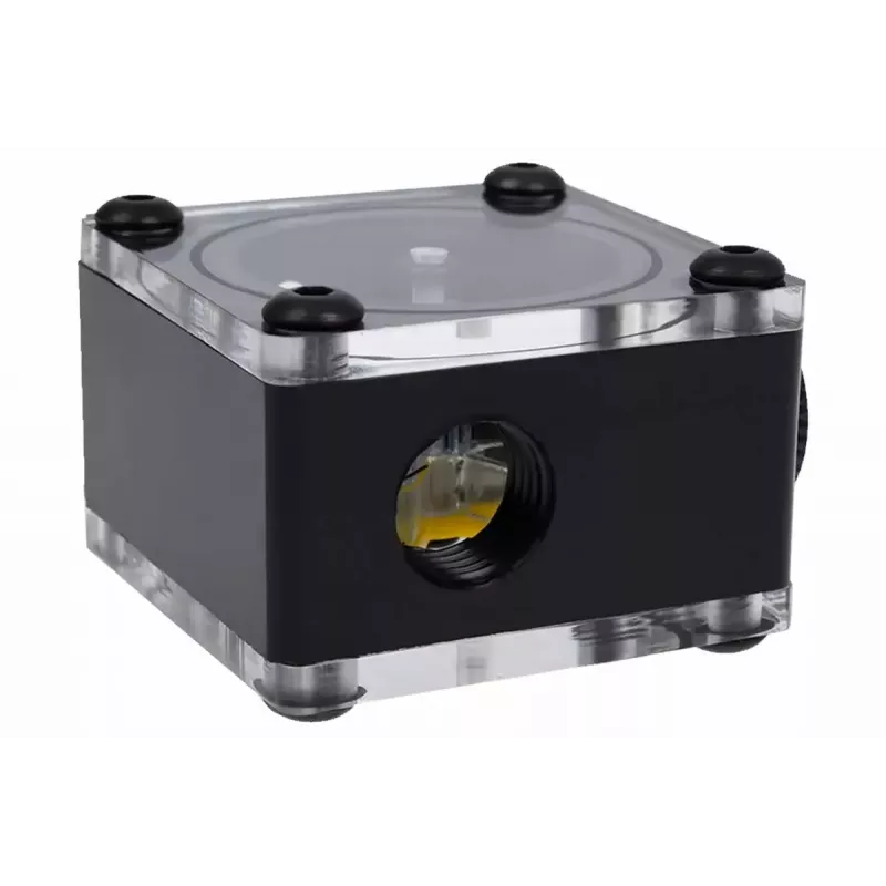 Alphacool Eisfluegel Indikátor prietoku G1/4, štvorcový, acetál, Čierny