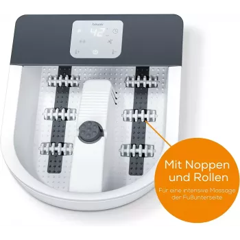 Kúpeľ na nohy so vzduchovými bublinkami Beurer FB 60 – elektrický kúpeľ na nohy, biela/sivá