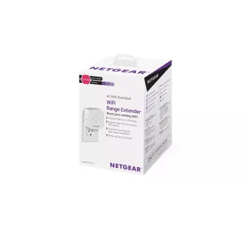 NETGEAR EX6110 sieťový vysielač a prijímač biela 10, 100, 300 Mbit/s