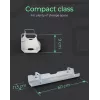 Rovná káblová lišta ICY BOX IB-EWA100W-CM biela 125 mm šírka