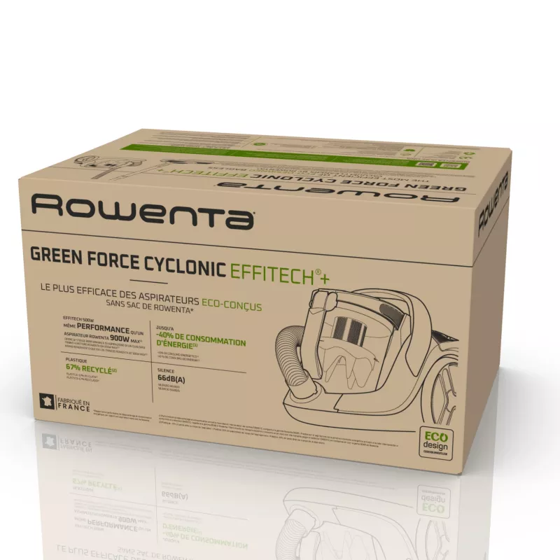 Rowenta Green Force RO7C36 2,5 l vysávač na podlahu suchý 500 W bez vrecka