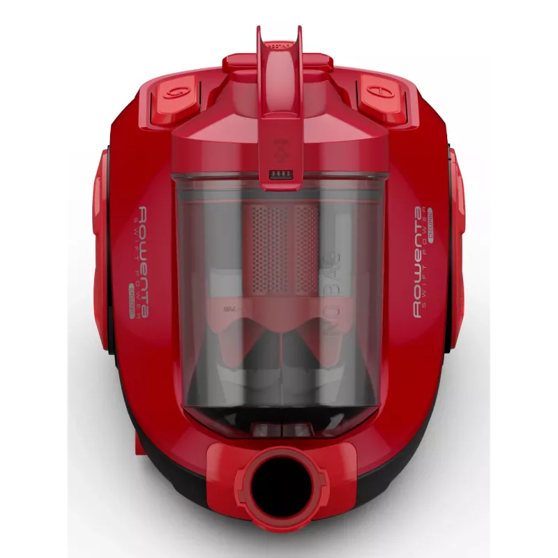 Rowenta Swift Power Cyclonic RO2913 bezvreckový podlahový vysávač, 3-stupňová filtrácia, červený
