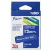 Štítková páska Brother TZe535 12mm biela na modrej