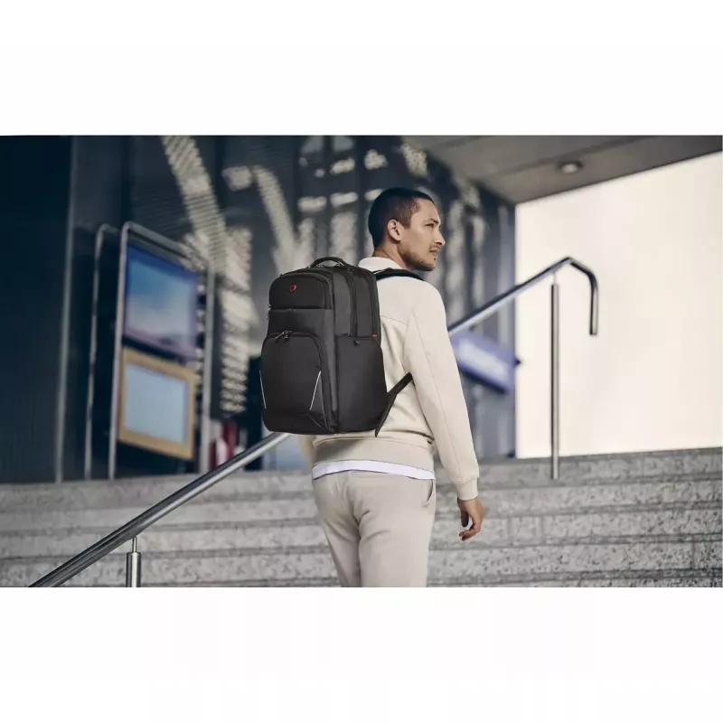 Bežný batoh Wenger SwissGear Meteor čierny polyester PVC rPET