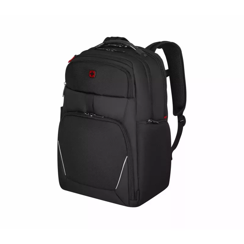 Bežný batoh Wenger SwissGear Meteor čierny polyester PVC rPET