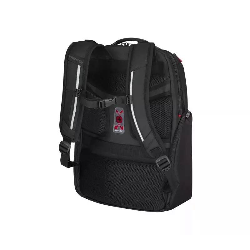 Bežný batoh Wenger SwissGear Meteor čierny polyester PVC rPET