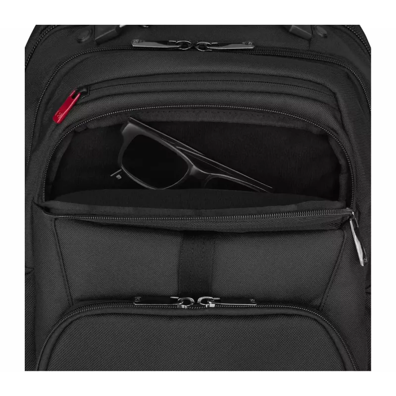 Bežný batoh Wenger SwissGear Meteor čierny polyester PVC rPET