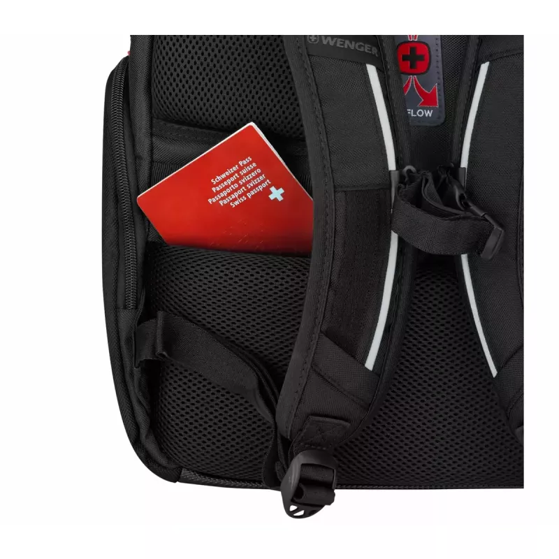 Bežný batoh Wenger SwissGear Meteor čierny polyester PVC rPET