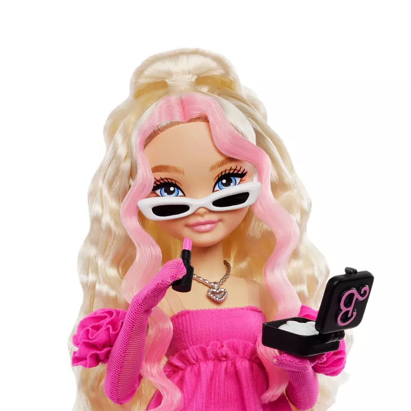Barbie Dream Besties „Malibu“ módna bábika s 8 make-up a vlasovými doplnkami