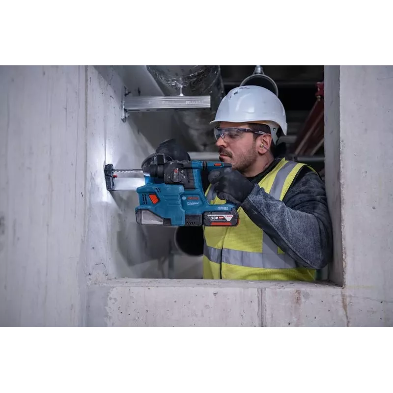 Bosch GDE 18V-12 Professional akumulátorový nadstavec na odsávanie prachu, 18 V, max. Ø vrtáka 10 mm, bez akumulátora, modrý