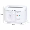 Fritéza Clatronic FR 3771 2,5 L 1800 W biela