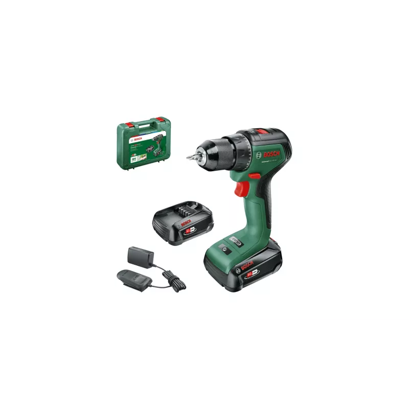 Bosch UniversalBohrschrauber 18V-60 1900 ot/min bez kľúča 1,3 kg čierna, zelená