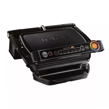 Kontaktný gril Tefal GC7148 — 2000 W, nerezové puzdro, obdĺžnikový, nastaviteľný termostat, povrch grilovacej mriežky, 365×365×175 mm