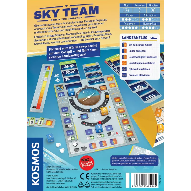 Kosmos Sky Team 20 min spoločenská hra cestovná/dobrodružná