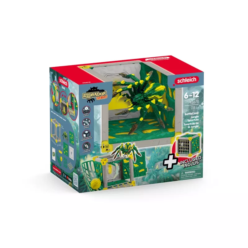 schleich BattleCave Dschungel-Tarantel, zviera, monštrum a drak, BattleCave, 7 rokov, viacfarebná, plast
