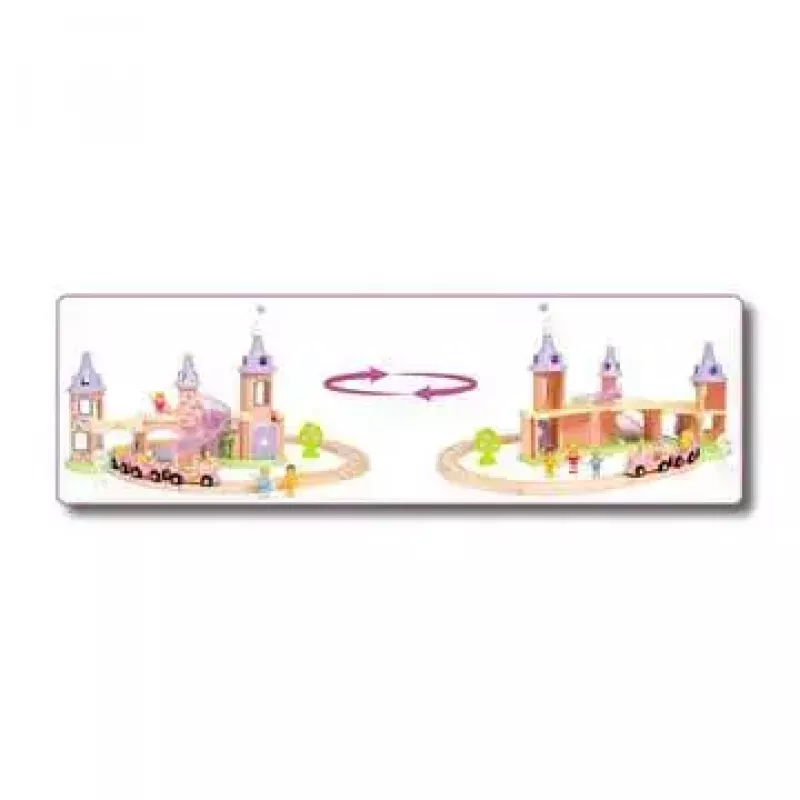 Sada drevených vozidiel a koľajníc Ravensburger 33312 — viacfarebná, pre deti od 3 rokov