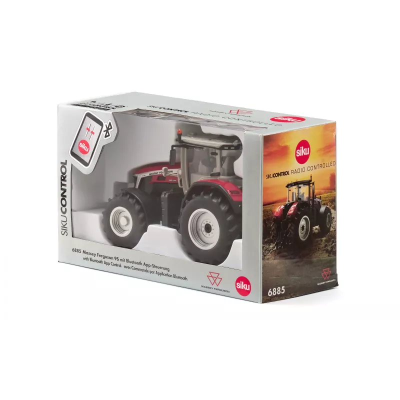 RC vozidlo Siku Massey Ferguson 9S Bluetooth app ovládanie – model traktora, app ovládaný, nabíjateľný
